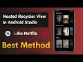 Nested Recyclerview in android studio Nested recyclerview android example Nested recyclerview