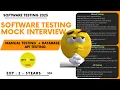 Software Testing Mock Interview 2-3 YOE Skills Manual API DB Software Testing Zone