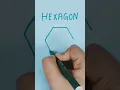 how to draw hexagon shape