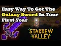 Galaxy Sword How to get the GALAXY sword in your First Year in Stardew Valley