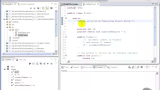 Advanced Java tutorial - Static Data Methods Blocks