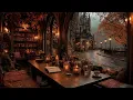 Download Lagu Gothic Reading Nook Under Warm Lights | Victorian Library Autumn Night | Dark Academia Ambience