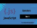 JavaScript Operators Arithmetic Unary Concatenation