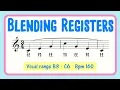 Lagu Stemoefening: het mengen van registers (EE naar YO arpeggio) | Vrouwenstem