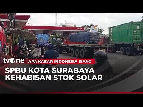 SPBU Kehabisan Stok BBM Solar, Antrean Truk Mengular