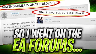 SO I WENT ON THE EA FORUMS
