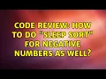 Code Review How to do Sleep sort for negative numbers as well