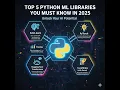 The 5 Python ML Libraries You MUST Know in 2025