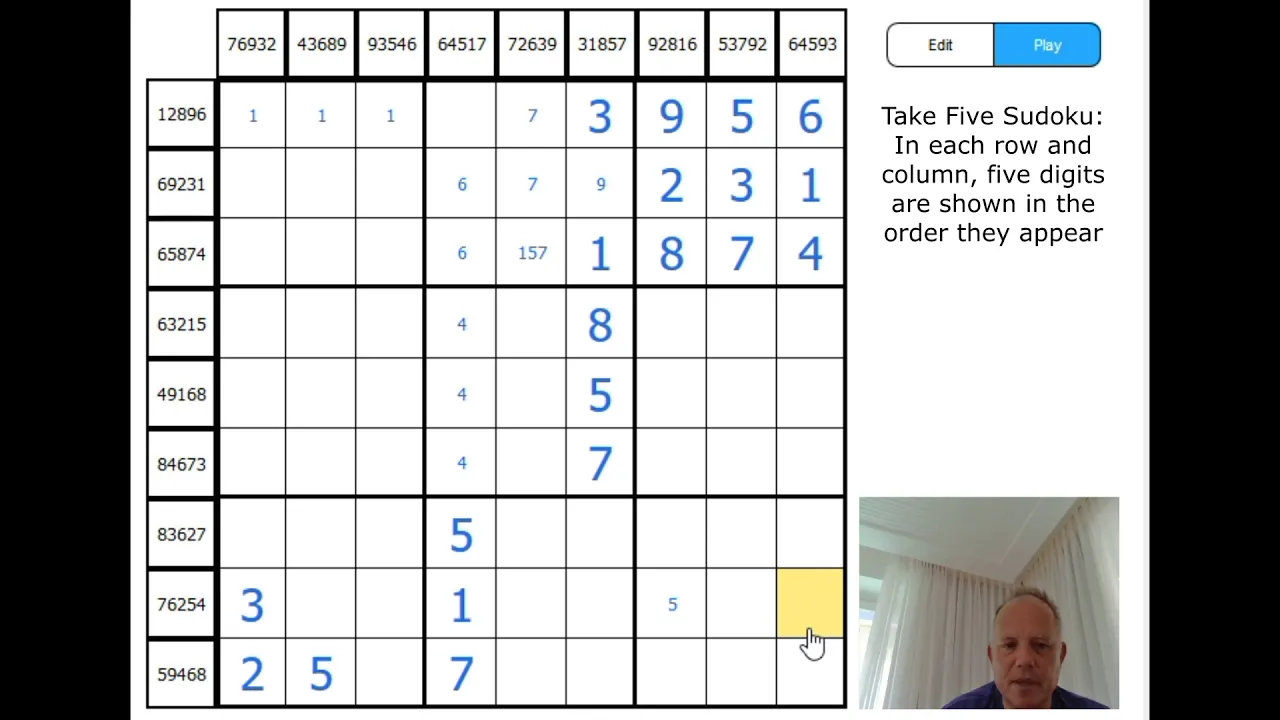 Take Five: Another Fun Sudoku Variant