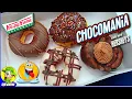 Krispy Kreme CHOCOMANIA MADE WITH HERSHEY S Review ALL 4 FLAVORS Peep THIS Out