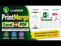 How to use Print Merge Certificate in CorelDraw 2021