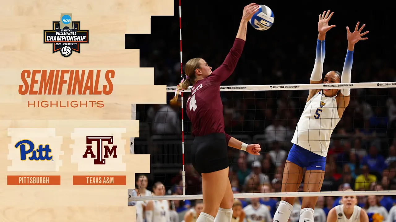 Texas A&M vs. Pitt: 2025 NCAA volleyball national semifinal highlights