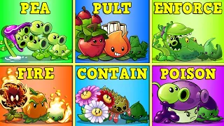 6 Best Team Plants + Mint vs All Teams Zombies - Who Will Win? - PvZ 2 battlez