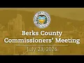 Berks County Board of Commissioners Meeting 26 Berks County PA