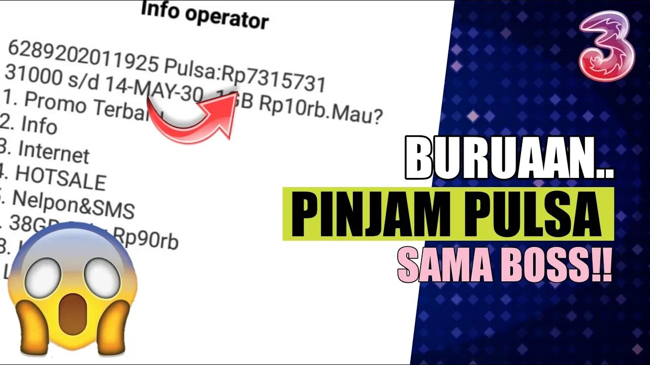 pinjam pulsa tri 2020, pinjam pulsa tri 10 ribu, pinjam pulsa tri 2019, kode pinjam pulsa tri, cara . 