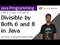Divisible by Both 6 and 8 in Java Lesson 23 Java Programming Learning Monkey