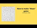 Learn to create a maze game in sprite lab on code org