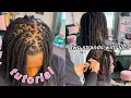 how to two strands twists on locs tutorial Nylajai ne