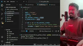 Nested Conditions in Python Felipe Matos