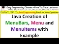 Java Creation of MenuBars Menu and MenuItems with Example - DOEACC NIELIT Interview Tips