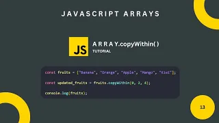 array copyWithin method explained