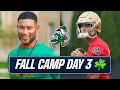 Notre Dame football practice INSIDER QB Teddy Jarrard making a MOVE up the depth chart The Latest