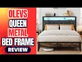 OLEVS Queen Bed Frame Metal Platform Bed Queen Size Review