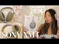 sony xm4 aesthetic headphones unboxing customisation gabrielle teo