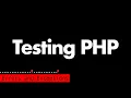 PHPUnit - Testing Errors and Exceptions