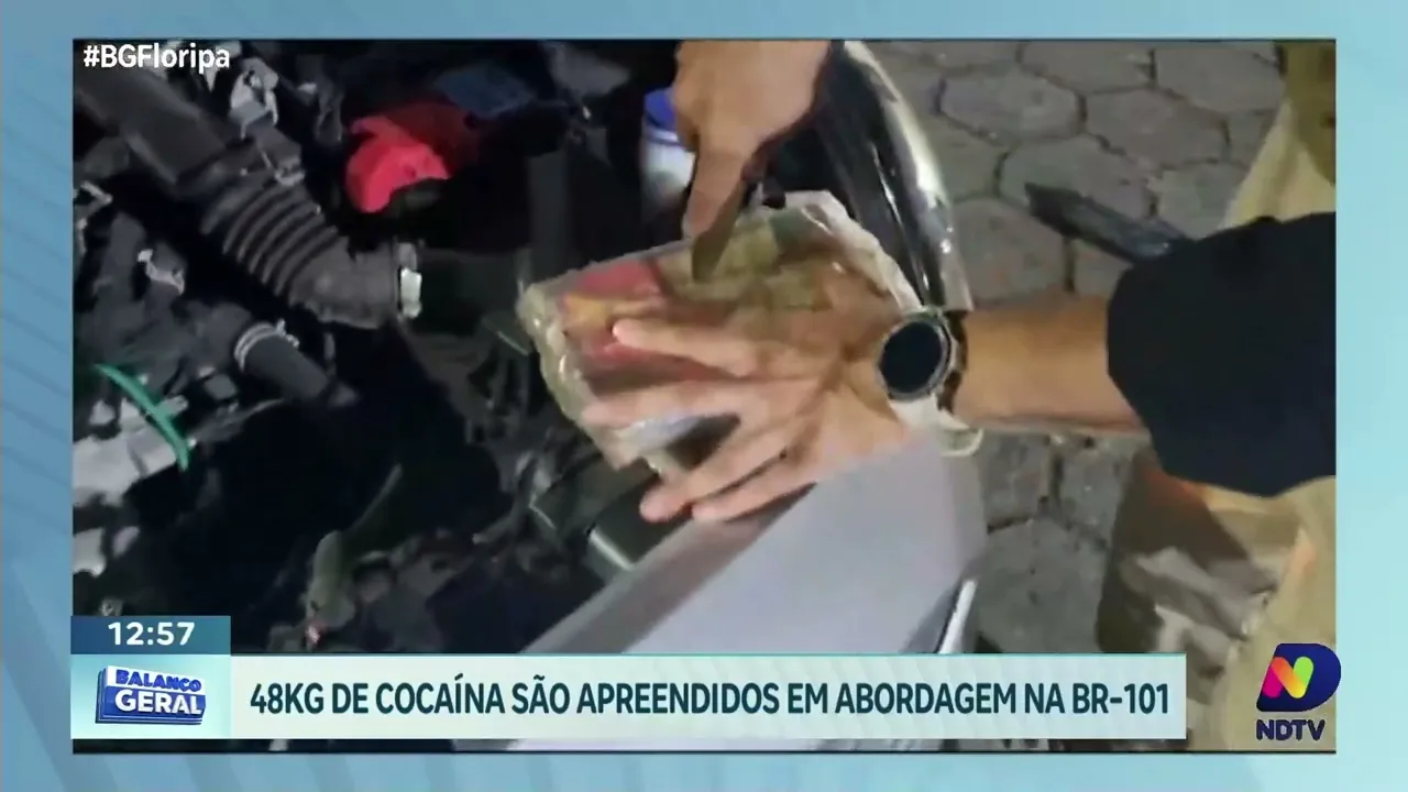 Tráfico de drogas: Polícia Militar e PRF unem forças na apreensão de 48kg de cocaína
