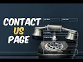 How To Create Transparent Contact Us Page Responsive Contact Form Stylish Contact Us Page