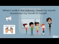 Walking in the Hallway Special Education Social Story