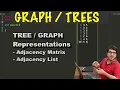 How To Represent Trees and Graphs in Code Adjacency Matrix List CP Course EP 69