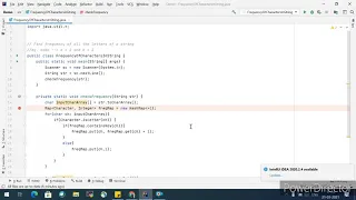 Java program to find Frequency of all characters in a string Most asked programming question