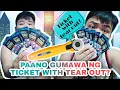 PAANO GUMAWA NG TICKET WITH TEAR OUT