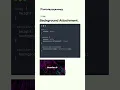 background attachment in css