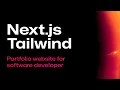 Implementation of Portfolio Website for Software Developer with Next js and Tailwind CSS Dark Theme
