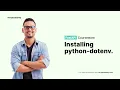 Test Driven FastAPI Course python-dotenv