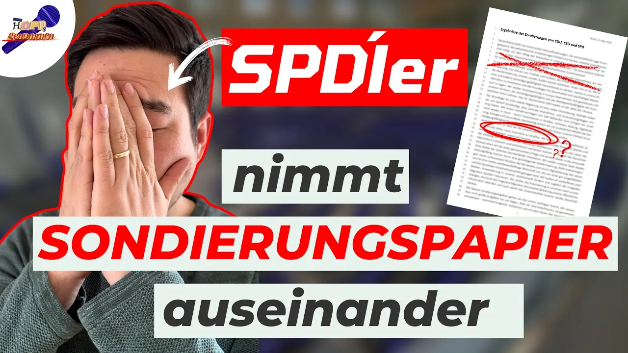 SPD-Politiker nimmt Sondierungspapier auseinander! | HOPPS GENOMMEN - Ep. 23 | #cdu #spd #merz