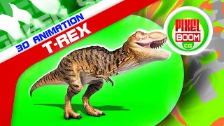 Download Green Screen Angry T Rex 3D Animation PixelBoomCG MP3