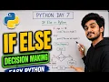 Python If Else Statements in Telugu Python Day 7