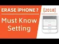 Erase iPhone after 10 failed passcode attempts Must Know Setting