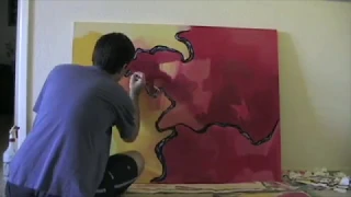 Abstract Painting in Fast Motion
