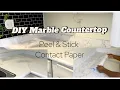How to Install Marble Peel Stick Kitchen Countertops DIY Home Makeover Series KIYA-FIED Ep 1