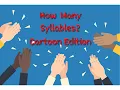 How Many Syllables Cartoon Edition