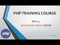 Day11 Work with Array in PHP