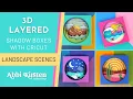 How To Make A 3D Layered Shadow Box With Cricut How To Create A Shadow Box Frame From Cardstock