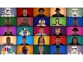 Video di Jimmy Fallon, The Roots & "Star Wars: The Force Awakens" Cast Sing "Star Wars" Medley (A Cappella)