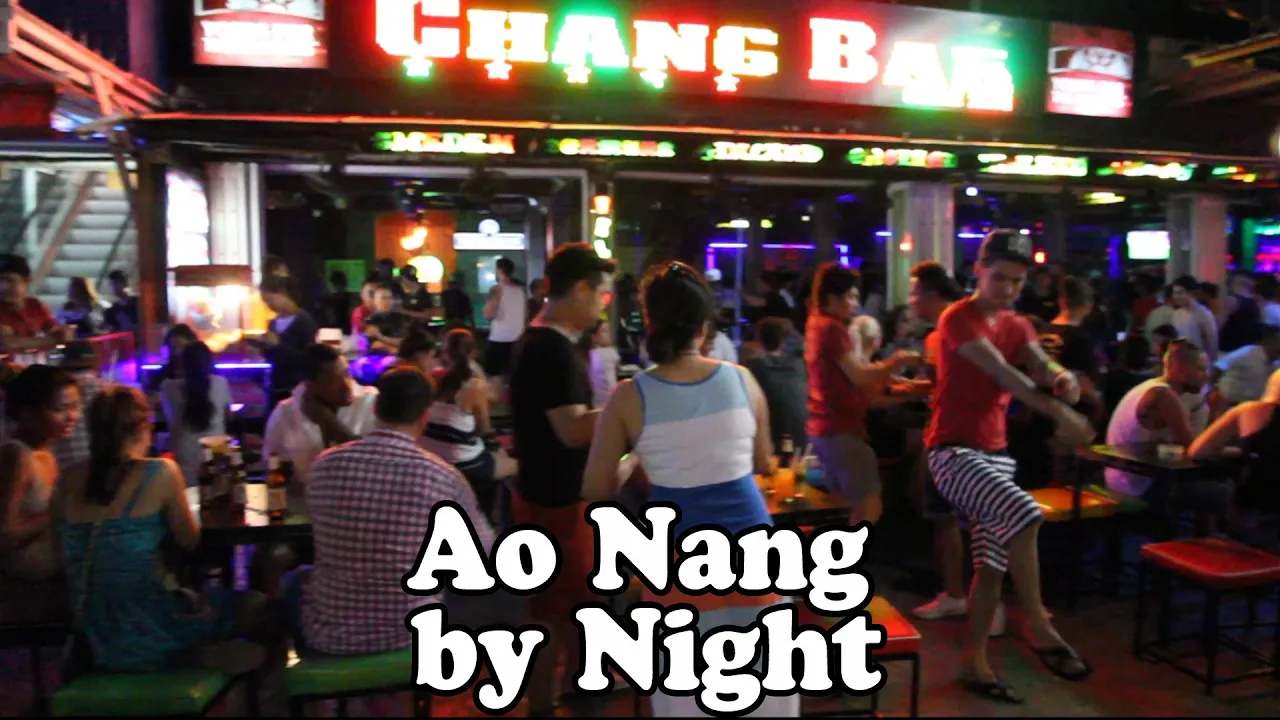Ao Nang Nightlife: Ao Nang Krabi Thailand by Night. Restaurants, Bars, Shopping & Street Food