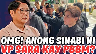 SARA MAY PASABOG TUNGKOL KAY PBBM!